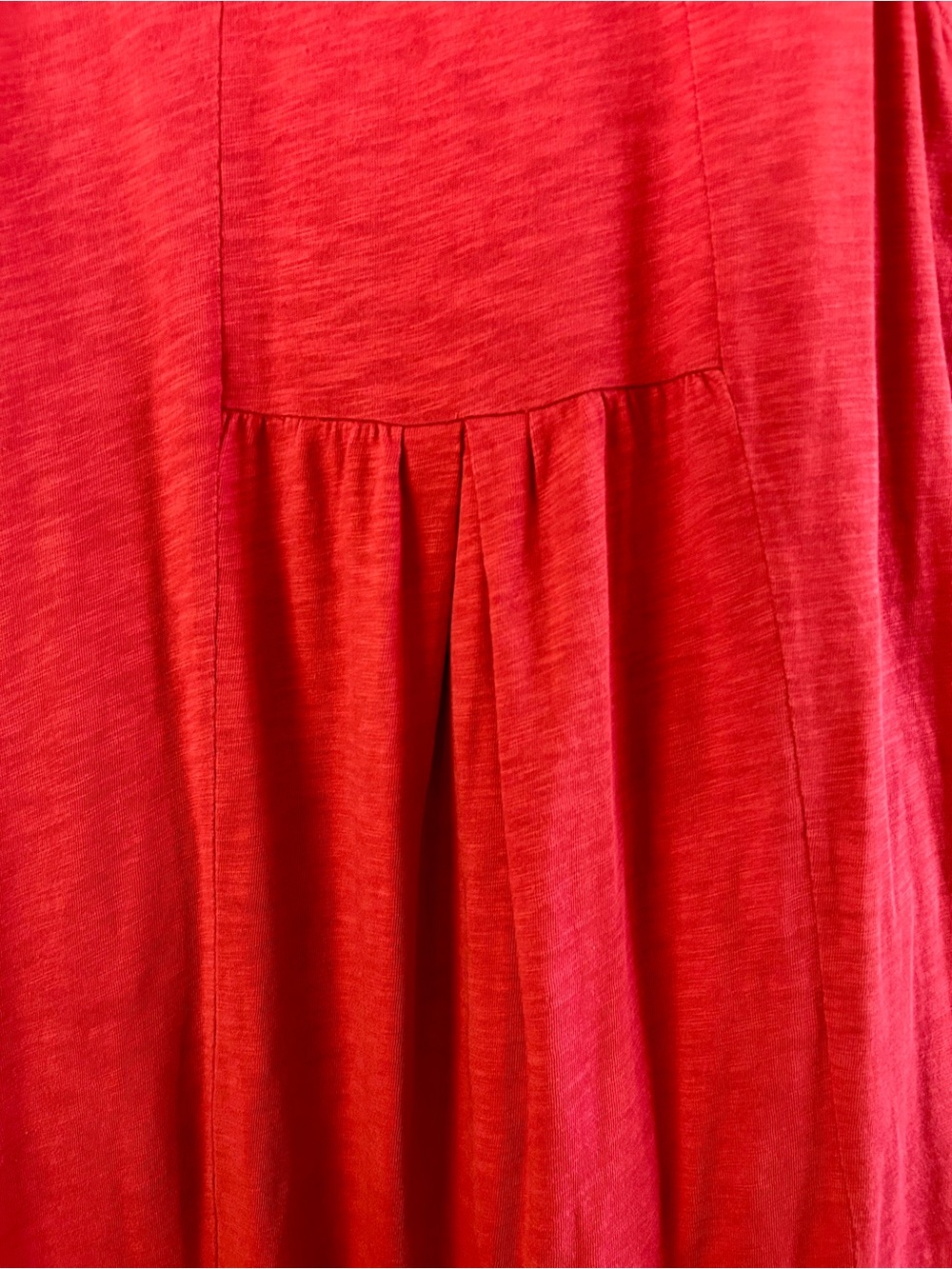 J Jill Coral Red Sleeveless POCKETS Swing A-line Tank Dress, size L - Picture 9 of 10